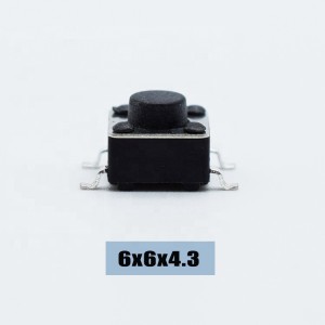3-1437565-0 6*6mm PCb taktilni prekidač 4-pinski smd taktilni prekidač trenutni SMD taktilni prekidač