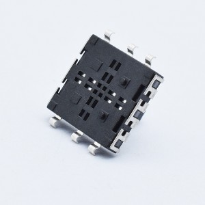 កុងតាក់ tactile 6 pin 10*10*5/7/9 mm ទីតាំងប្រាំផ្លូវ ប៊ូតុងរុញ tactile SMD DIP TS12-100-70-BK-250-SMT-TR