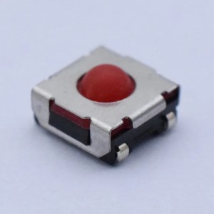 Przełącznik taktowy SMD 2-pinowy/4-pinowy czerwony silikonowy przycisk Przełącznik dotykowy