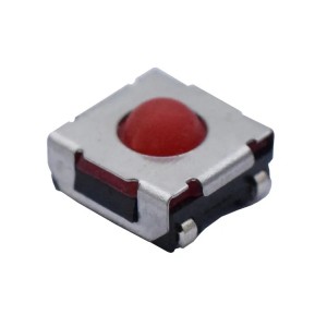 Przełącznik taktowy SMD 2-pinowy/4-pinowy czerwony silikonowy przycisk Przełącznik dotykowy