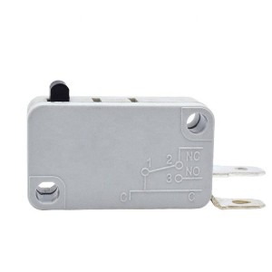 kw3 microinterruptor 2 pins gris interruptor momentani SH7-2 amb botó negre