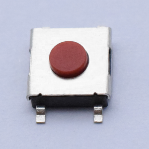 6*6mm TS66HA4P රතු බොත්තම 4 Pin SMT ටැක්ට් ස්විචය 6.2×6.2mm on off ස්පර්ශක ස්විචය 430471031826