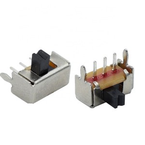 Degree Horizontalis Slide Switch SK12D07 Welding Wire 3 Pin 2 Way SPDT PCB Mount AC 250V 3A DIP Slide Switch