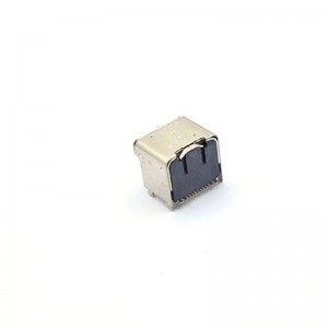 SMT USB Type C 16 pinový samica výška 1,6 mm dĺžka 7,95 mm SMD USB C zásuvka s polohovacím kolíkom a pružinou