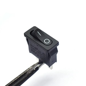 Kiwezeshaji cha 21×9.5mm KCD1 2 Pin Rocker Switch