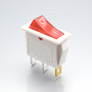KCD3 16A 250VAC 3 pins on off rocker switch with LED