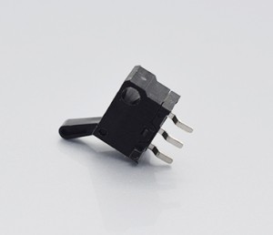 Micro comutator de înaltă calitate KW136 întrerupător cu 3 pini cu mâner în unghi drept se aplică pentru mouse