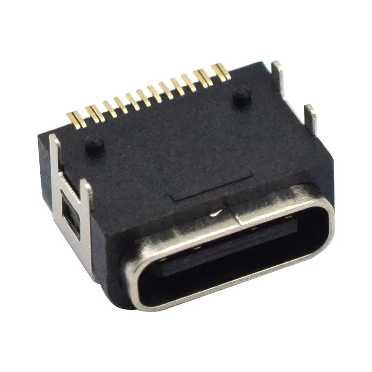 Conector USB 3.1 cu 6 pini, 16 pini, tip C, mamă, IP67, IPX7, rezistentă la apă, mamă, inel de cauciuc, curent ridicat, port de încărcare rapidă, imagine prezentată