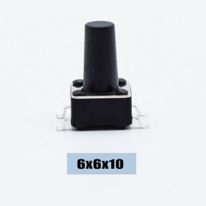 3-1437565-0 6 * 6mm pcb tact hloov 4 tus pin smd tactile hloov momentary SMD tact hloov