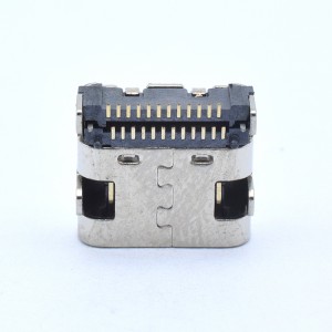 گرم وڪرو 24 پن سي ٽائيپ ڪنيڪٽر سڀ پيچ فوٽ SMD USB-C قسم سي عورت