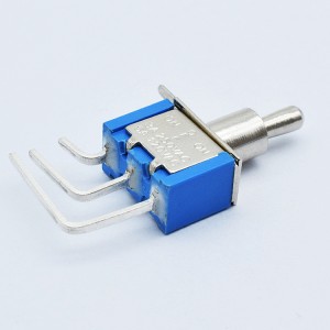 Self-Recovery Toggle switch 90 degree 3 bent pin ON-OFF-ON 3A 250VAC/6A 120VAC