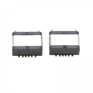 Tipo C de la prenda impermeable IP66 USB del conector SMD de cuatro pernos del conector USB-c impermeable femenino de 6 pines
