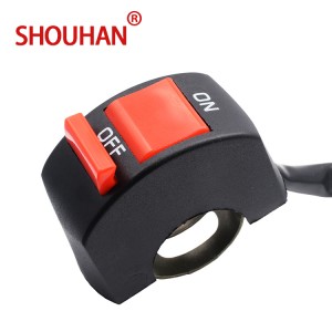 HOT SALE Handle switch motorcycle Motorcycle start and stop switch LED headlights modified 2 line switch