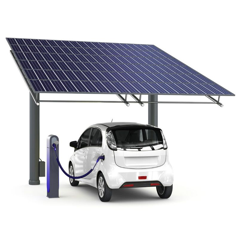 Kostengünstiger Carport mit Solarpanel-Montage