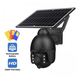 Draadlose 4g/ wifi Sonkamera-kamera met lae energieverbruik met buite-toesigkamera nagsigkamera Solar CCTV