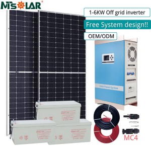 solar amb conjunt d'emmagatzematge de bateries electrodomèstics solars autònoms 5kw 8kw 10kw sistema d'energia solar fora de la xarxa domèstica