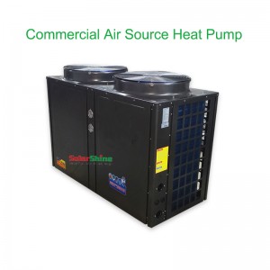 Unidad de bomba de calor de fuente de aire comercial de 30 HP para sistema de calefacción central de agua caliente