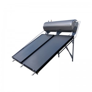 80-галонны сонечны гейзер з плоскім калектарам для хатняга кампактнага тыпу