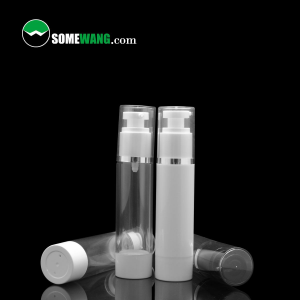 ပြန်ဖြည့်နိုင်သော အလှကုန် ထုပ်ပိုးမှု lotion 15ml 20ml 30ml 50ml 120ml airless pump spray ခရင်မ်ပုလင်း