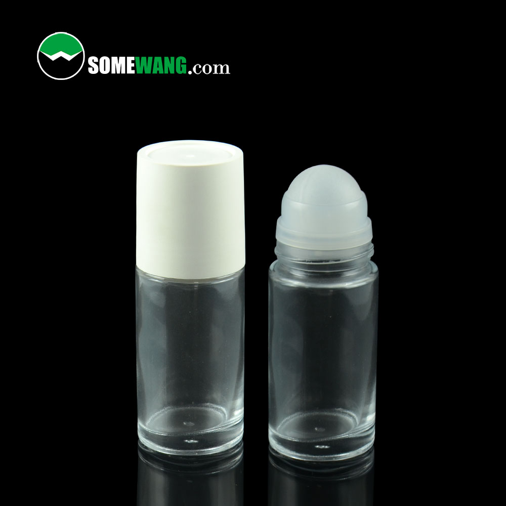 High Quality 50ml Empty Deodorant Roll On Bottle 50ml Roller Container No Deodorant Essential Oil Perfume