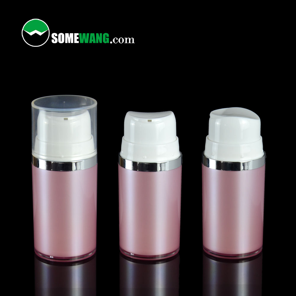 Προσαρμοσμένο χρώμα 2022 Νέας σχεδίασης 50ML Ακρυλικό καλλυντικό με αντικατάσταση επαναγεμιζόμενο πλαστικό μπουκάλι αντλίας χωρίς αέρα για περιποίηση μαλλιών