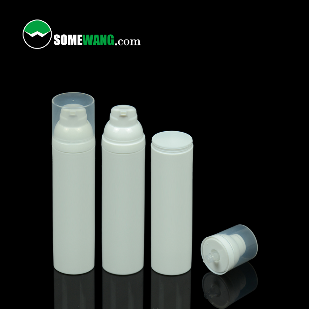 5ml 10ml 15ml 20ml PP bottiglia airless per lozione cosmetica per lozione cosmetica nera bianca trasparente