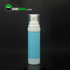 30ml 50ml 80ml Fargerik tom PP plast kosmetikk emballasje beholder serum lotion luftløs pumpeflaske