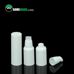 Emballage 20ml hvid PP plast luftfri flaske til creme