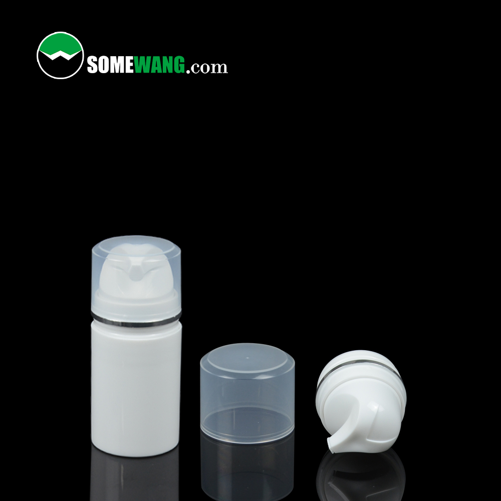 30 g 50 g 80 g 100 g 120 g 150 g plastikiniai tušti beorio vakuuminio siurblio buteliai, skirti odos priežiūros losjonams / serumams / želiams / skysčiams