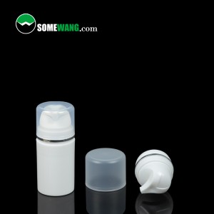 कॉस्मेटिक पैकेजिंग के लिए 30ml 50ml 80ml 100ml 120ml 150ml पीपी प्लास्टिक वायुहीन लोशन पंप बोतल को अनुकूलित करें