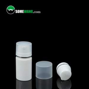 Eco Friendly White Pp Plastic Skin Cosmetic Packaging Serum Lotion 30ml 50ml 80ml 100ml 120ml 150ml шише со пумпа без воздух