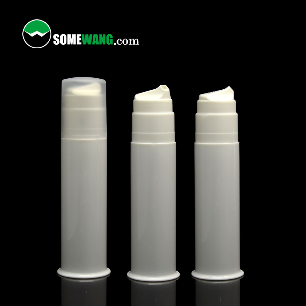 Anyar Murah Putih Krim 100g Botol Airless Kanthi Pompa kanggo Odol Plastik Vakum Odol Tube