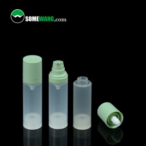 ידידותית לסביבה לבן ריק PP פלסטיק מיכל אריזת קוסמטיקה קרם סרום 15 מ"ל 30 מ"ל 50 מ"ל בקבוק משאבה ללא אוויר