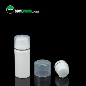Eco Friendly White Pp Plastic Skin Cosmetic Packaging Container Serum Lotion 30ml 50ml 80ml 100ml 120ml 150ml Airless Pump Bottle