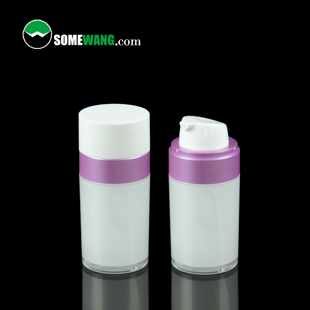 Bouteille de pompe de lotion de torsion de distributeur sans air cosmétique de soin de la peau acrylique de 30ml