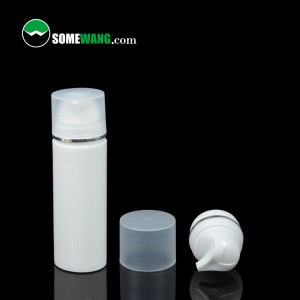 Pasmaak 30ml 50ml 80ml 100ml 120ml 150ml PP plastiek luglose lotion pomp bottel vir kosmetiese verpakking