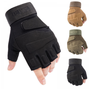 Goedkope fabriek groothandel heren outdoor tactische uitrusting sport halve vinger combat tactische handschoenen