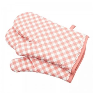 Factory Wholesale Microwave Barbeque Kitchen Insulation BBQ Heat Resistant Cotton Grill Thermal Oven Mitts Gloves