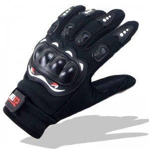 Gants de moto antidérapants de motos de course de protection de doigt d'écran tactile extérieur adaptés aux besoins du client