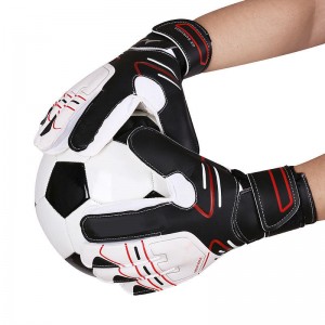 Fabrik-kundenspezifische Fußball-Torwart-Handschuhe, die rutschfeste Sport-Fußball-Torwart-Handschuhe ausbilden