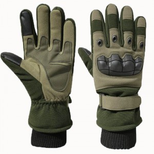 Winter Warm Other Olahraga Outdoor Motorcycle Fleece Thicken Touch Screen Full Finger Combat Tactical Gloves