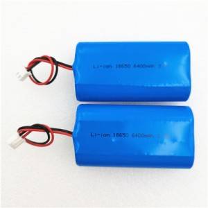Top Quality 12v 50ah Lithium Ion Battery - 18650 6400Mah Rechargeable 3.7V 3.6V Li ion Battery 1S2P Form 7.4V attery Pack with bms – Soslli