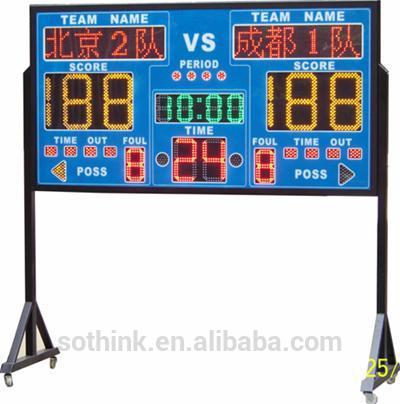 High technology LED electronic scoreboard futsal for sport show