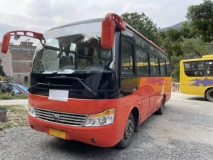 Чист електрически автобус, автобус на дълги разстояния, електрически автобус, автомобил Yu Tong, употребяван автомобил