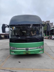 Pure elektrische bus, elektrisch voertuig, Yu Tong 6128, gebruikte auto