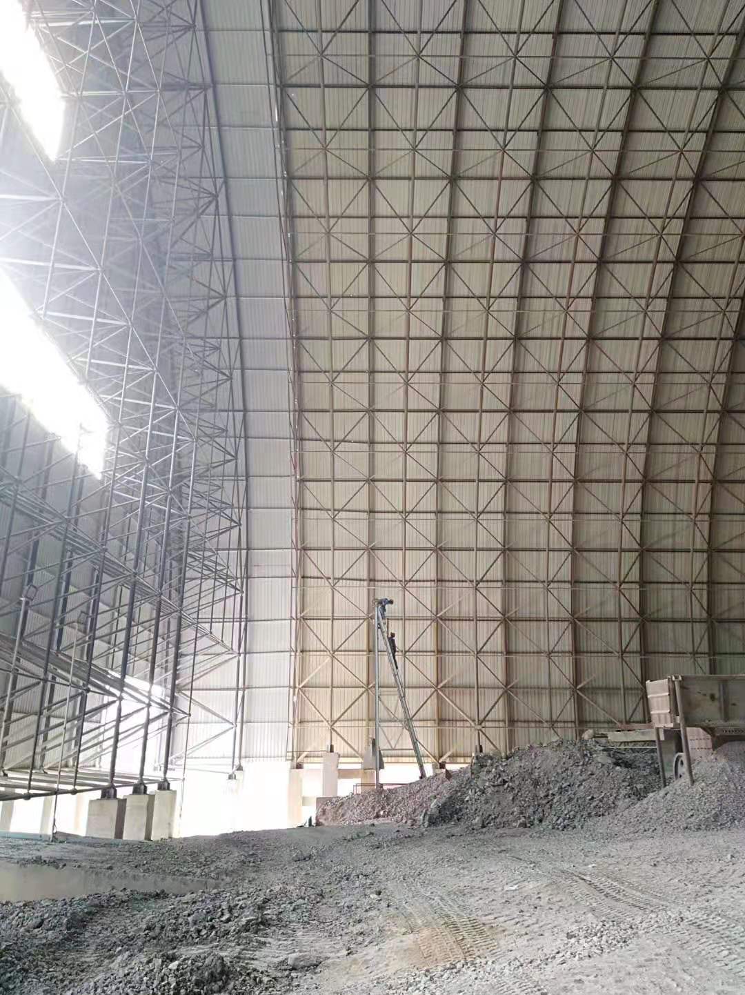Steel Space Frame Industry 90m Span Coal Yard Project