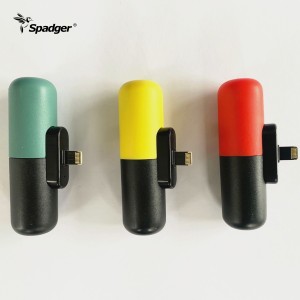 kompaktes Mini-Lippenstift-Ladegerät tragbares Mini-Ladegerät 1200-mAh-Kapsel-Powerbank zum einmaligen Gebrauch