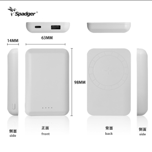 בנק כוח מגנטי 5000mAh מיני MagSafe Portable Bank 5W ערכת סוללות אלחוטית לאייפון Serise