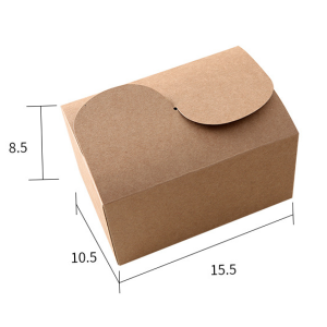 Paketim Kuti Dasme e Logos me Printim të personalizuar Kuti Dhuratash Kraft kafe me fjongo