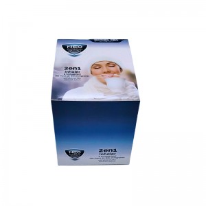 Benutzerdefinierte Papierkarte und kleine kosmetische Verpackungsbox für Nasenspray